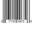 Barcode Image for UPC code 017100006726