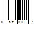 Barcode Image for UPC code 017110000011