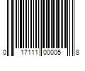 Barcode Image for UPC code 017111000058