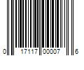 Barcode Image for UPC code 017117000076