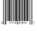 Barcode Image for UPC code 017118415107