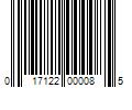 Barcode Image for UPC code 017122000085