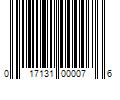 Barcode Image for UPC code 017131000076