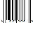 Barcode Image for UPC code 017132000075