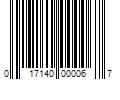 Barcode Image for UPC code 017140000067