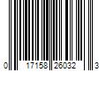 Barcode Image for UPC code 017158260323