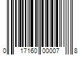 Barcode Image for UPC code 017160000078