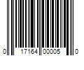 Barcode Image for UPC code 017164000050