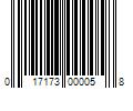 Barcode Image for UPC code 017173000058