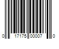 Barcode Image for UPC code 017175000070