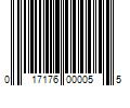 Barcode Image for UPC code 017176000055