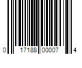 Barcode Image for UPC code 017188000074