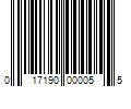 Barcode Image for UPC code 017190000055