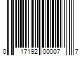 Barcode Image for UPC code 017192000077