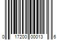 Barcode Image for UPC code 017200000136