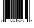 Barcode Image for UPC code 017200000709