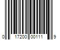 Barcode Image for UPC code 017200001119