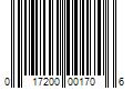 Barcode Image for UPC code 017200001706