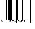 Barcode Image for UPC code 017200002222