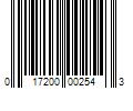 Barcode Image for UPC code 017200002543