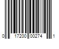 Barcode Image for UPC code 017200002741