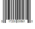 Barcode Image for UPC code 017200005810