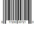 Barcode Image for UPC code 017200007210