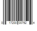 Barcode Image for UPC code 017200007524