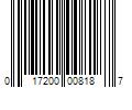 Barcode Image for UPC code 017200008187