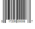 Barcode Image for UPC code 017205000087