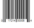 Barcode Image for UPC code 017214000054