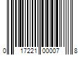 Barcode Image for UPC code 017221000078