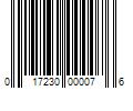 Barcode Image for UPC code 017230000076