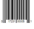 Barcode Image for UPC code 017231000051