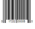 Barcode Image for UPC code 017232000050