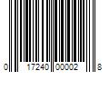 Barcode Image for UPC code 017240000028