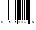 Barcode Image for UPC code 017241000058