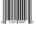 Barcode Image for UPC code 017241000072