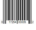 Barcode Image for UPC code 017254000052