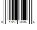 Barcode Image for UPC code 017257000066