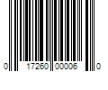 Barcode Image for UPC code 017260000060