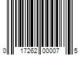 Barcode Image for UPC code 017262000075