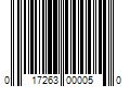 Barcode Image for UPC code 017263000050