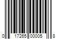 Barcode Image for UPC code 017265000058