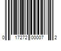 Barcode Image for UPC code 017272000072