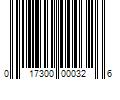 Barcode Image for UPC code 017300000326