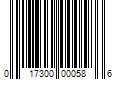 Barcode Image for UPC code 017300000586