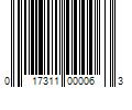 Barcode Image for UPC code 017311000063