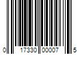 Barcode Image for UPC code 017330000075