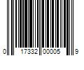 Barcode Image for UPC code 017332000059